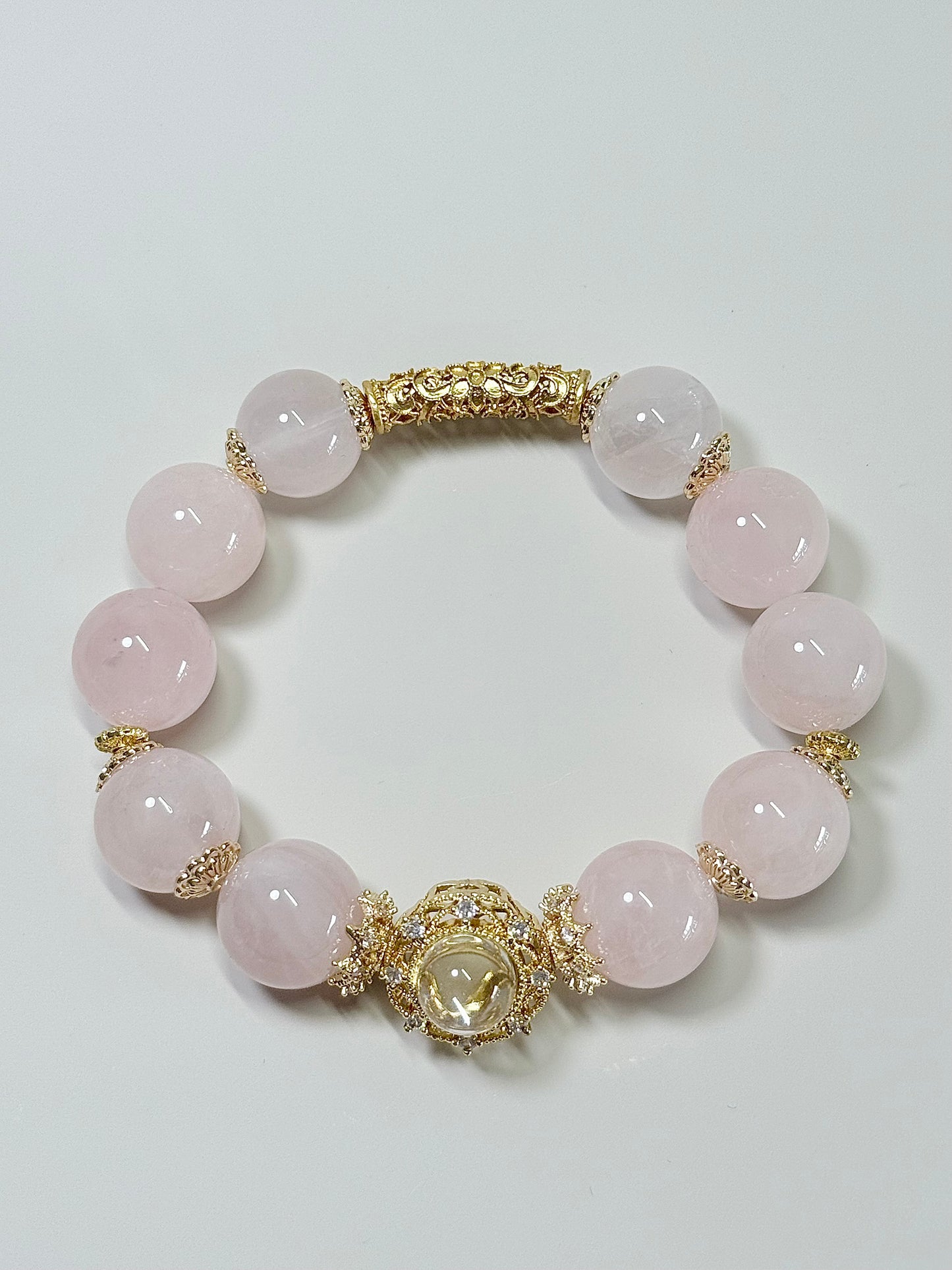 Pink Rose Quartz - 13/15mm
