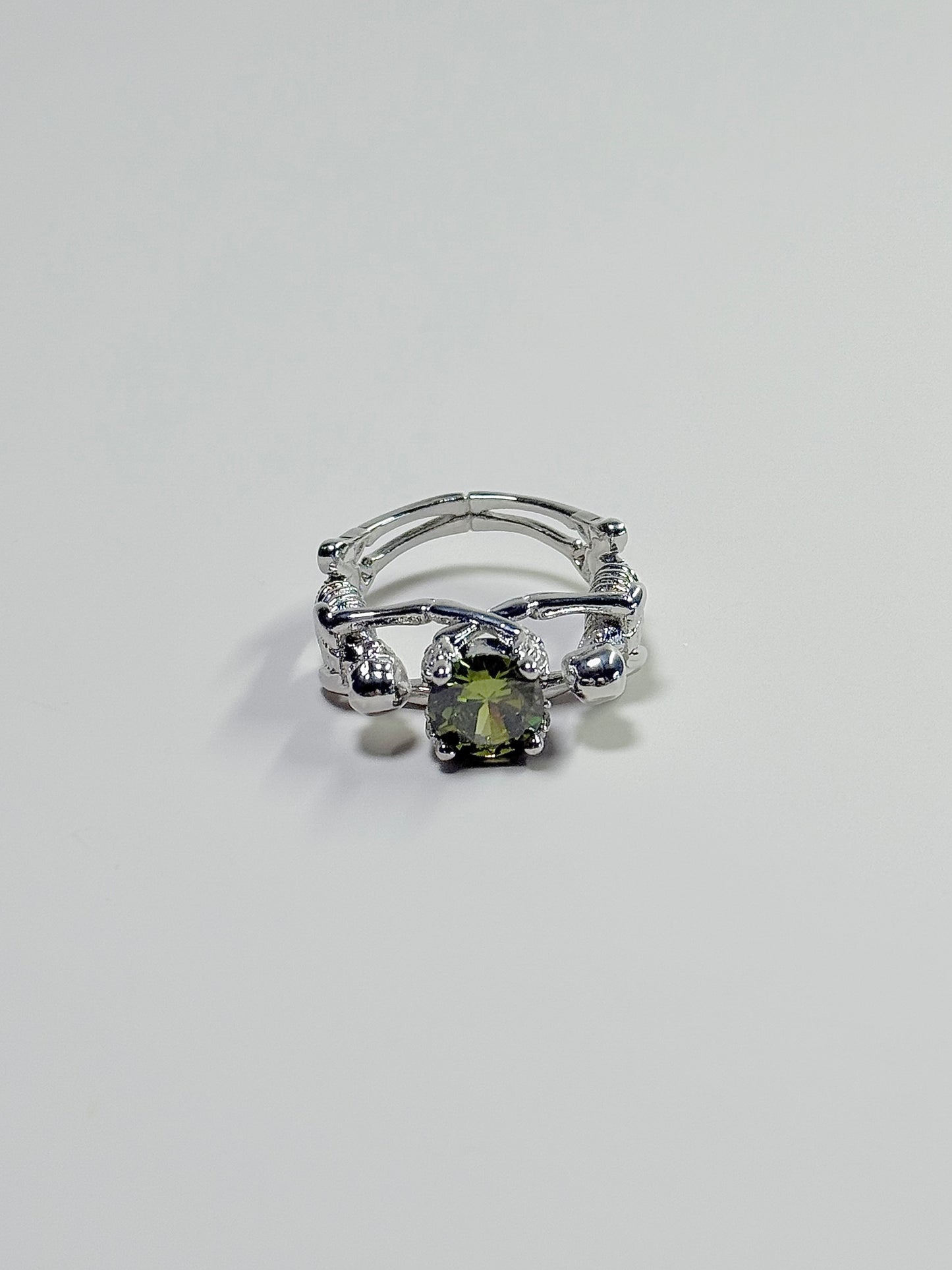 Skeleton 925Sliver Adjustable Size Ring