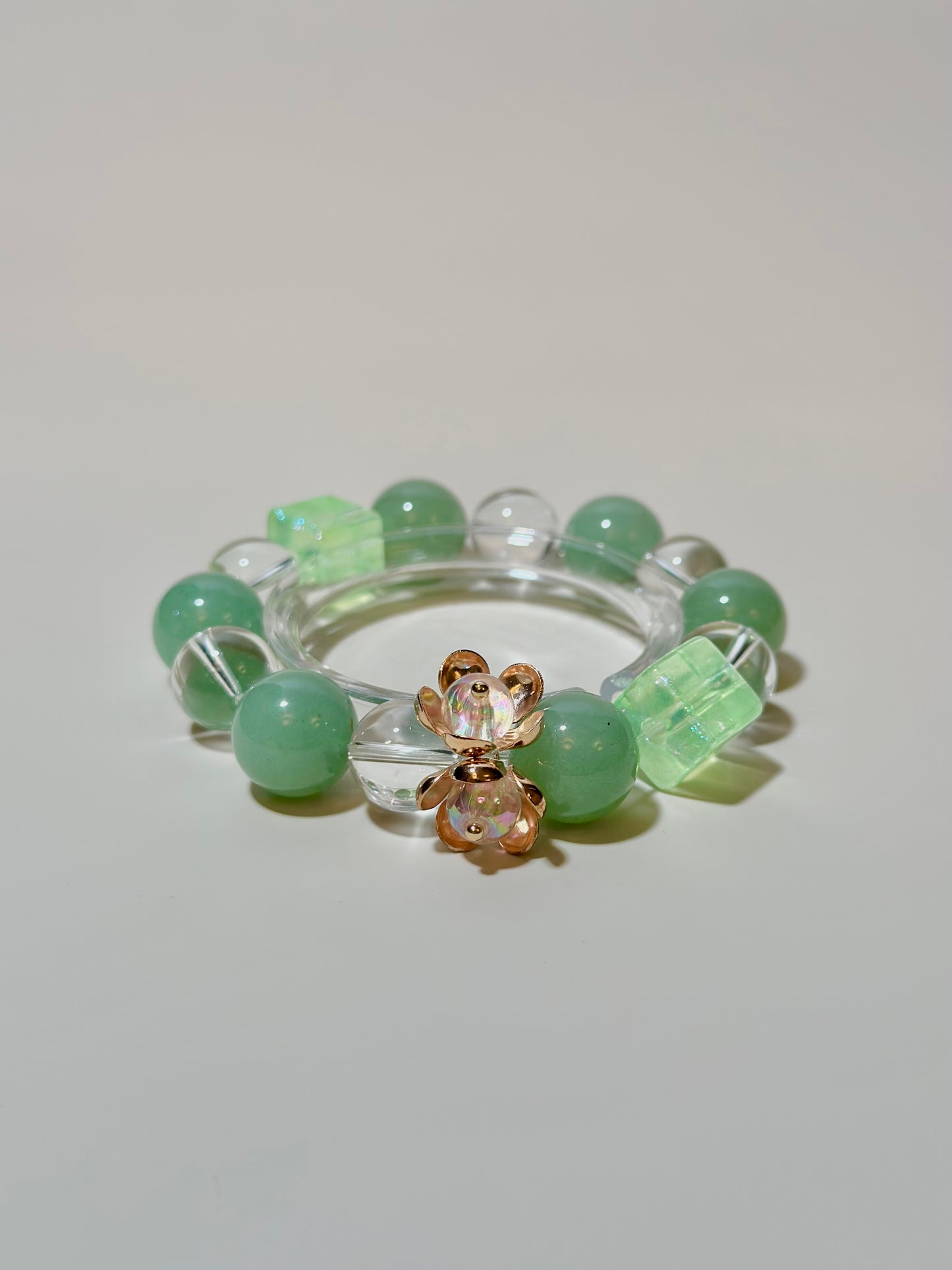 Aventurine & Clear Quartz - 14mm