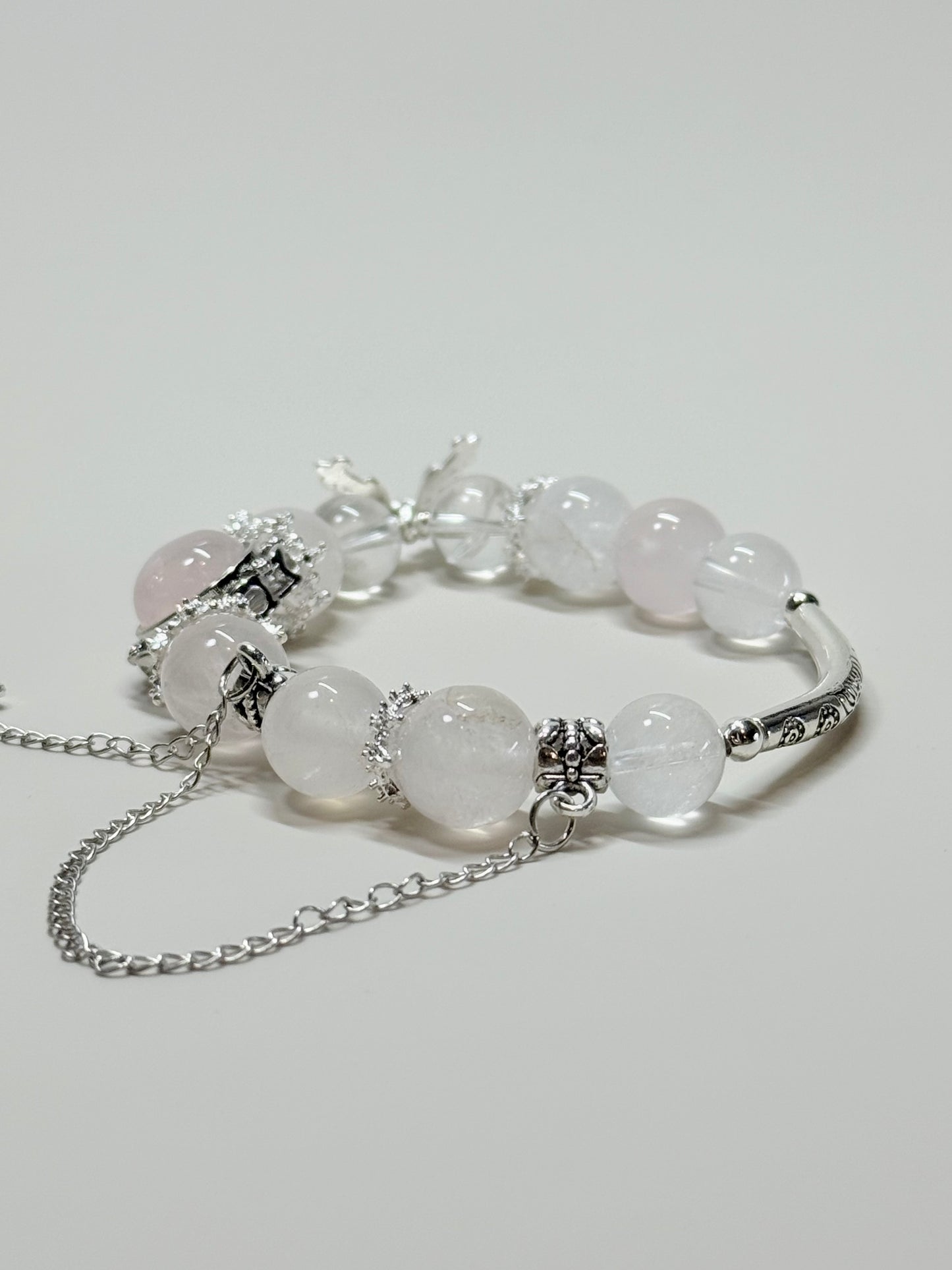 Light Rose & Clear Quartz