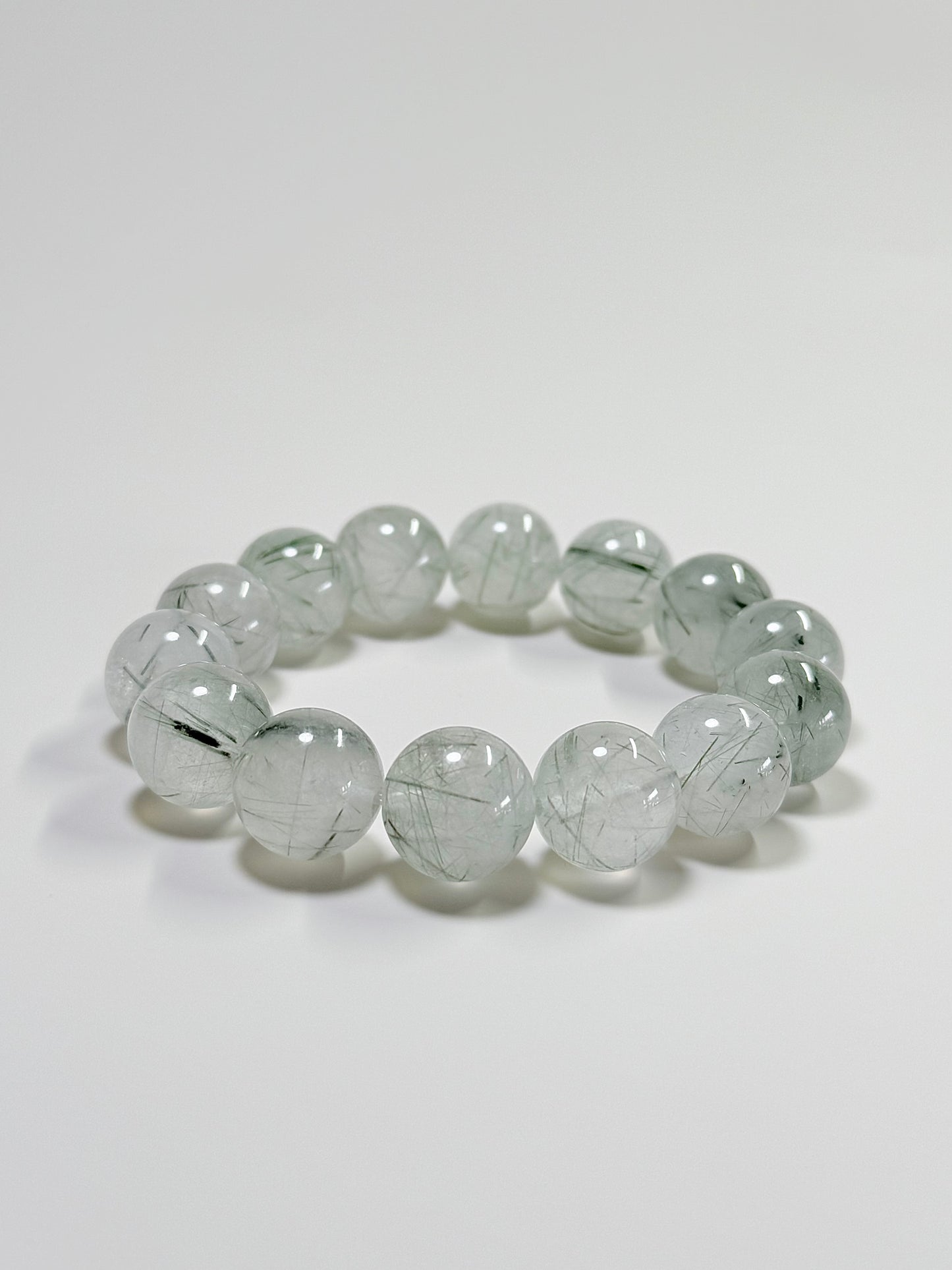 Green Rutilated Quartz -14mm