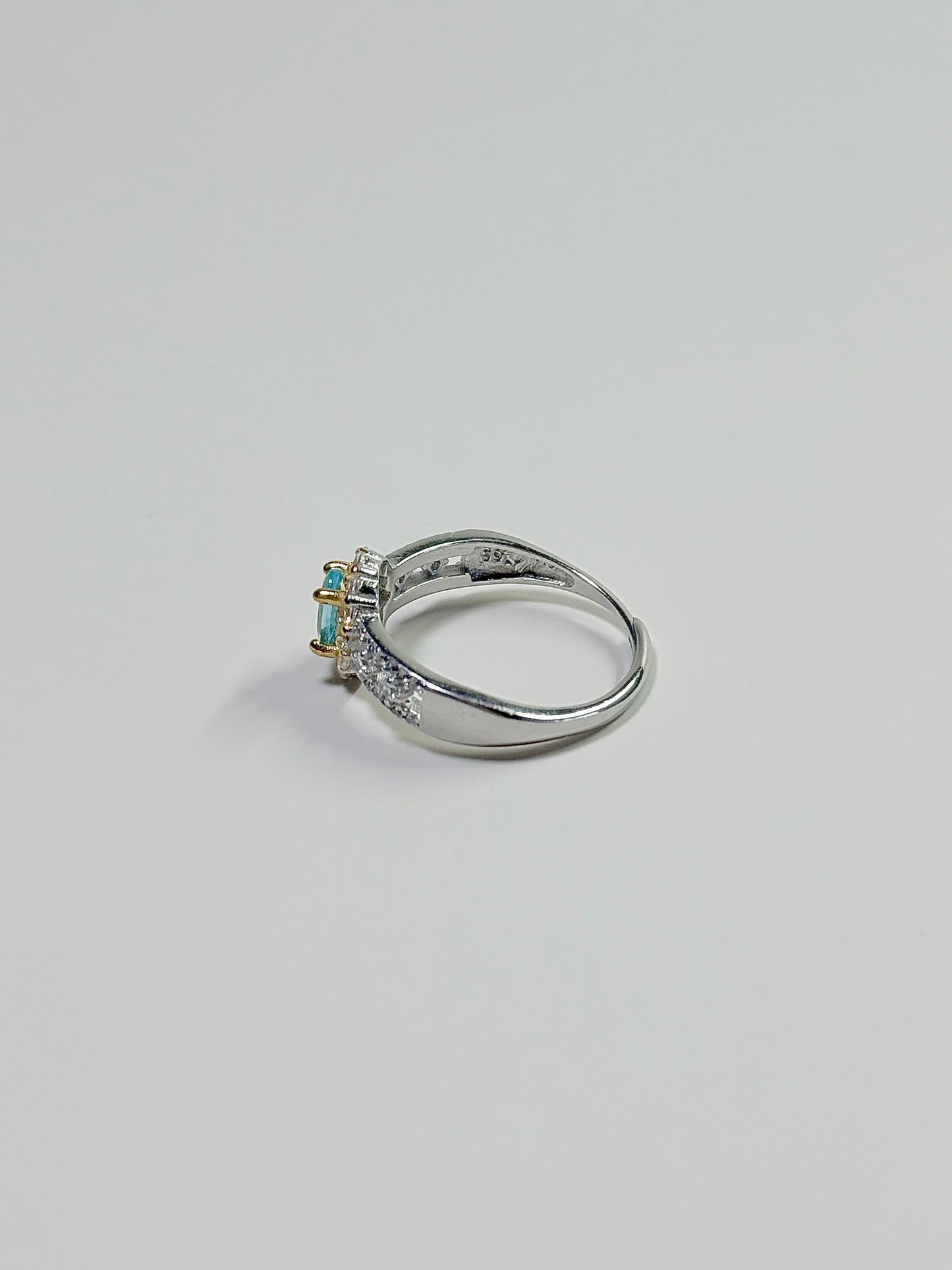 Topaz 925Sliver Adjustable Size Ring