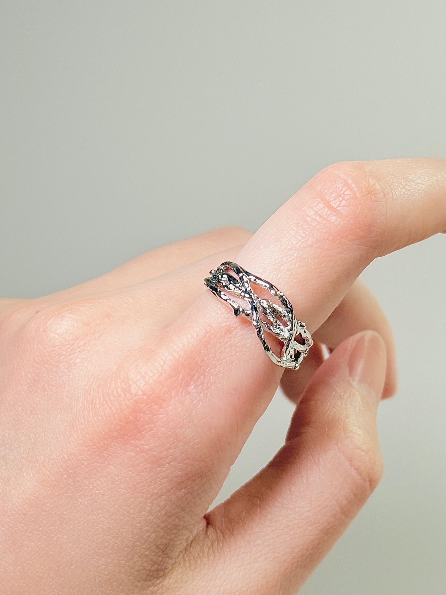 925Sliver Adjustable Size Ring
