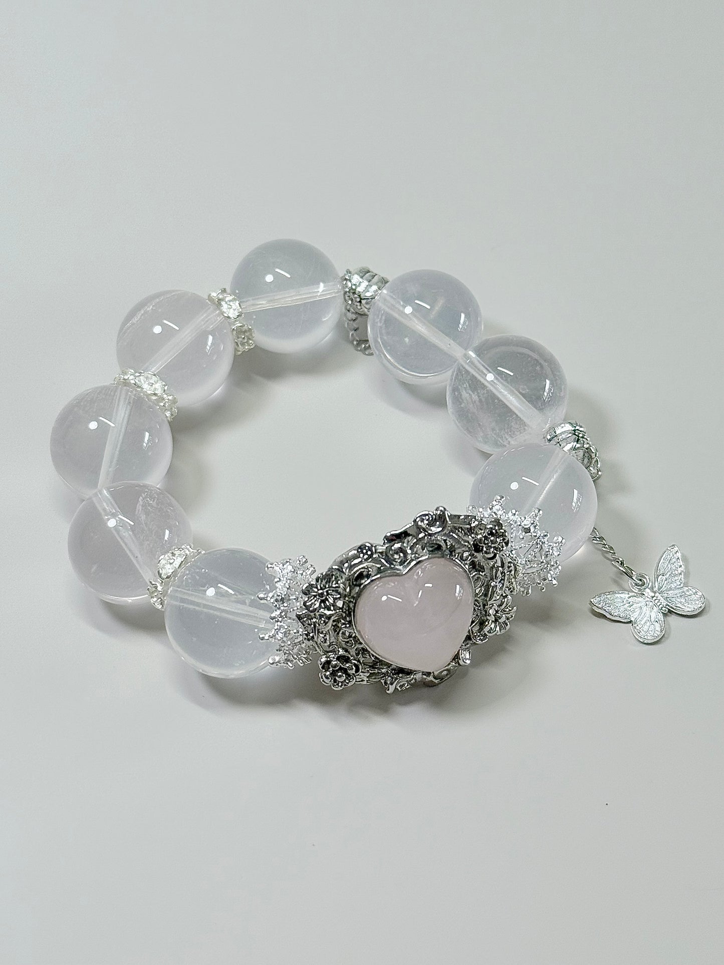 Pink Staring Effect Rose Quartz - 18mm
