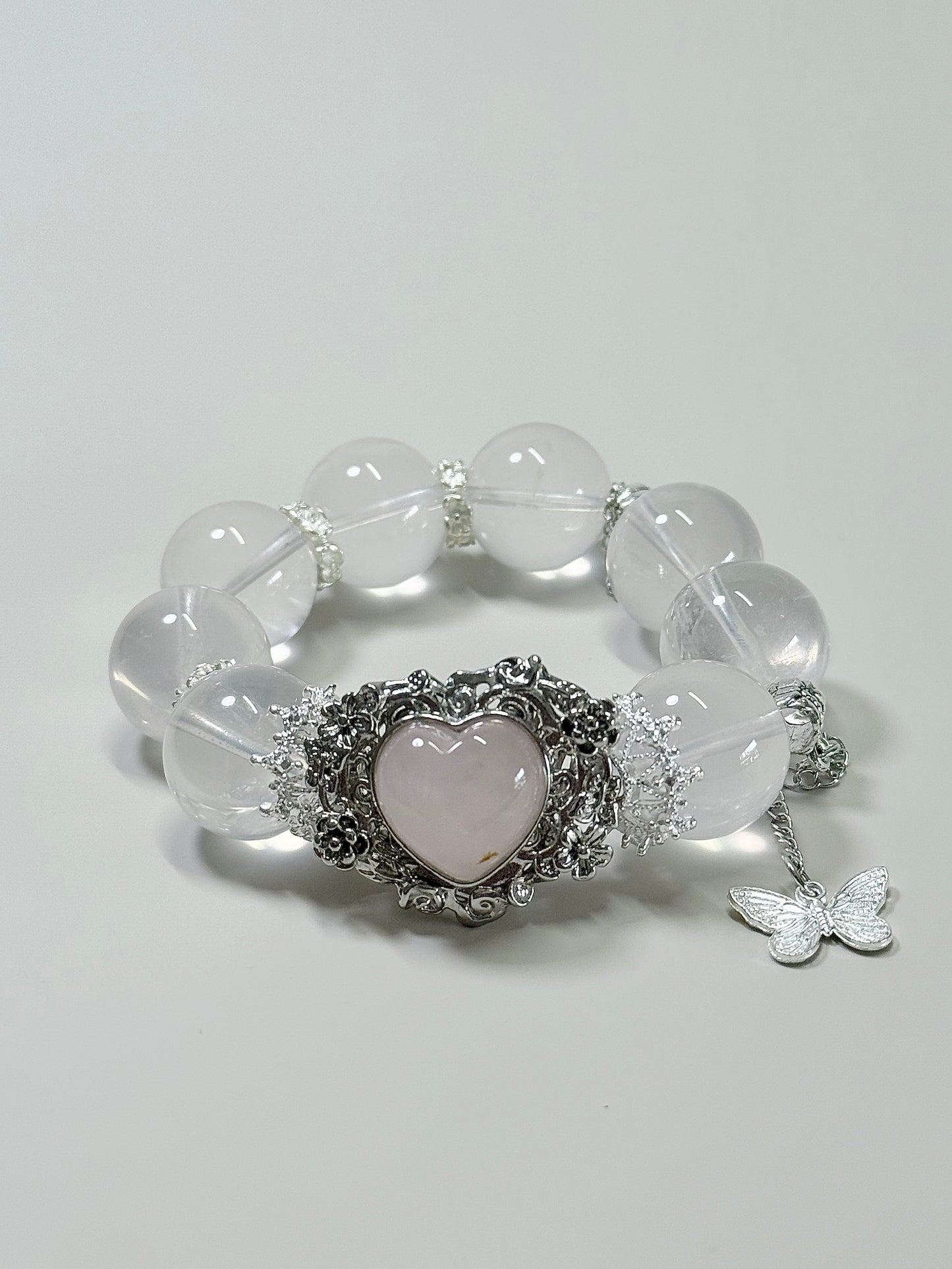 Pink Staring Effect Rose Quartz - 18mm