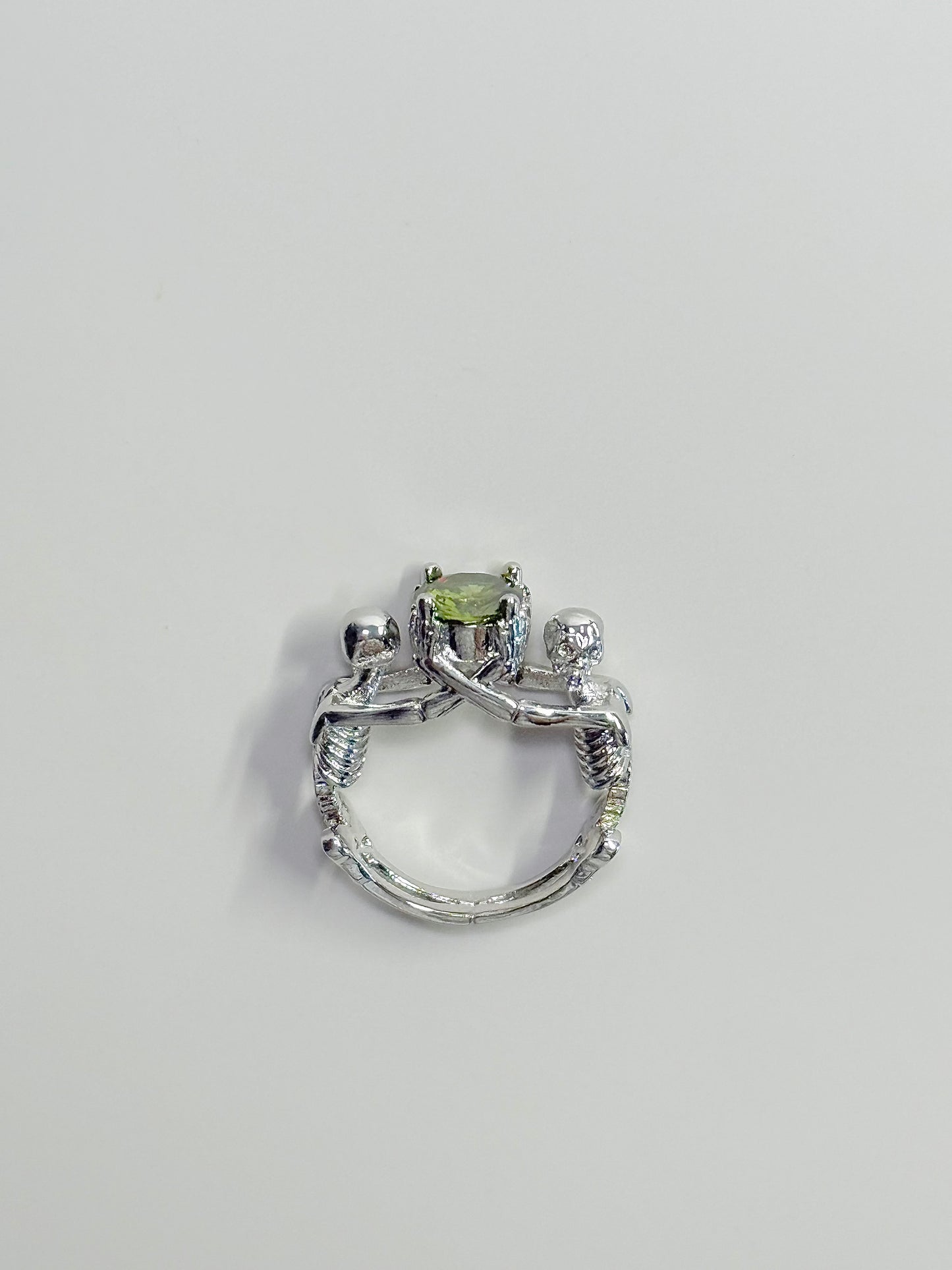 Skeleton 925Sliver Adjustable Size Ring
