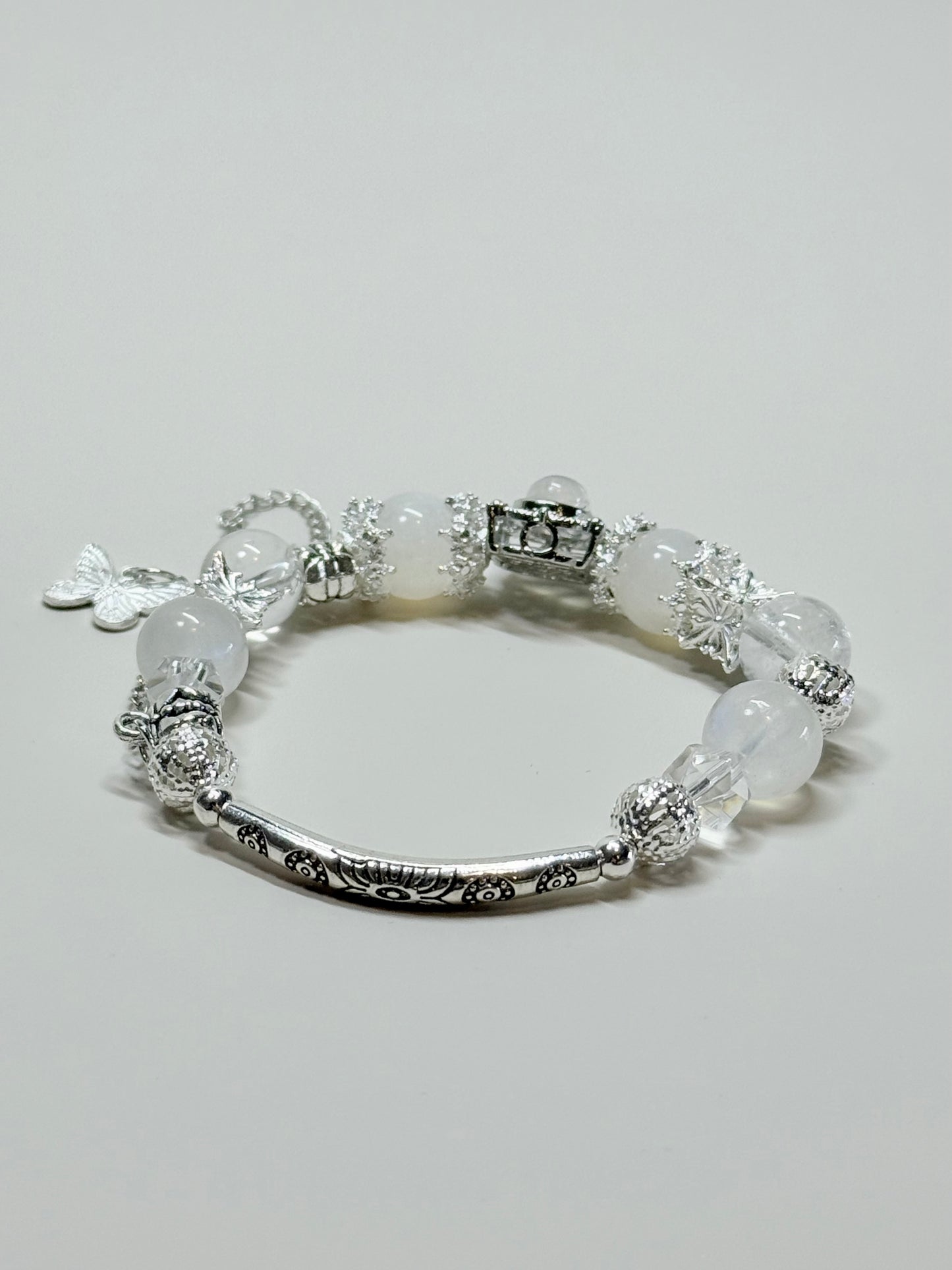 Moonstone & Clear Quartz
