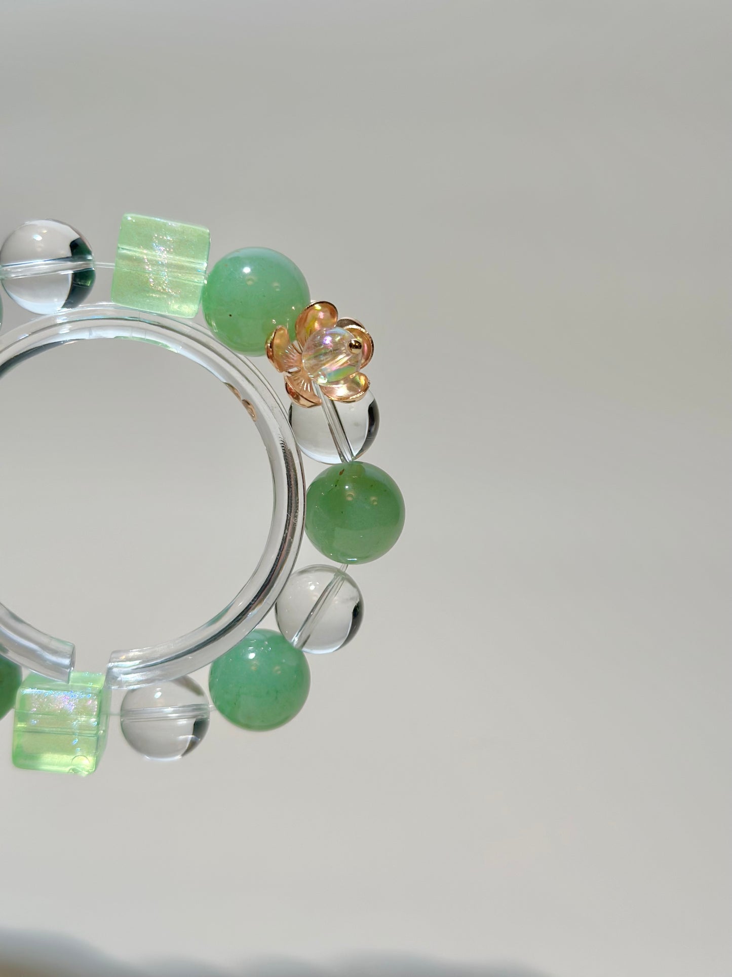 Aventurine & Clear Quartz - 14mm
