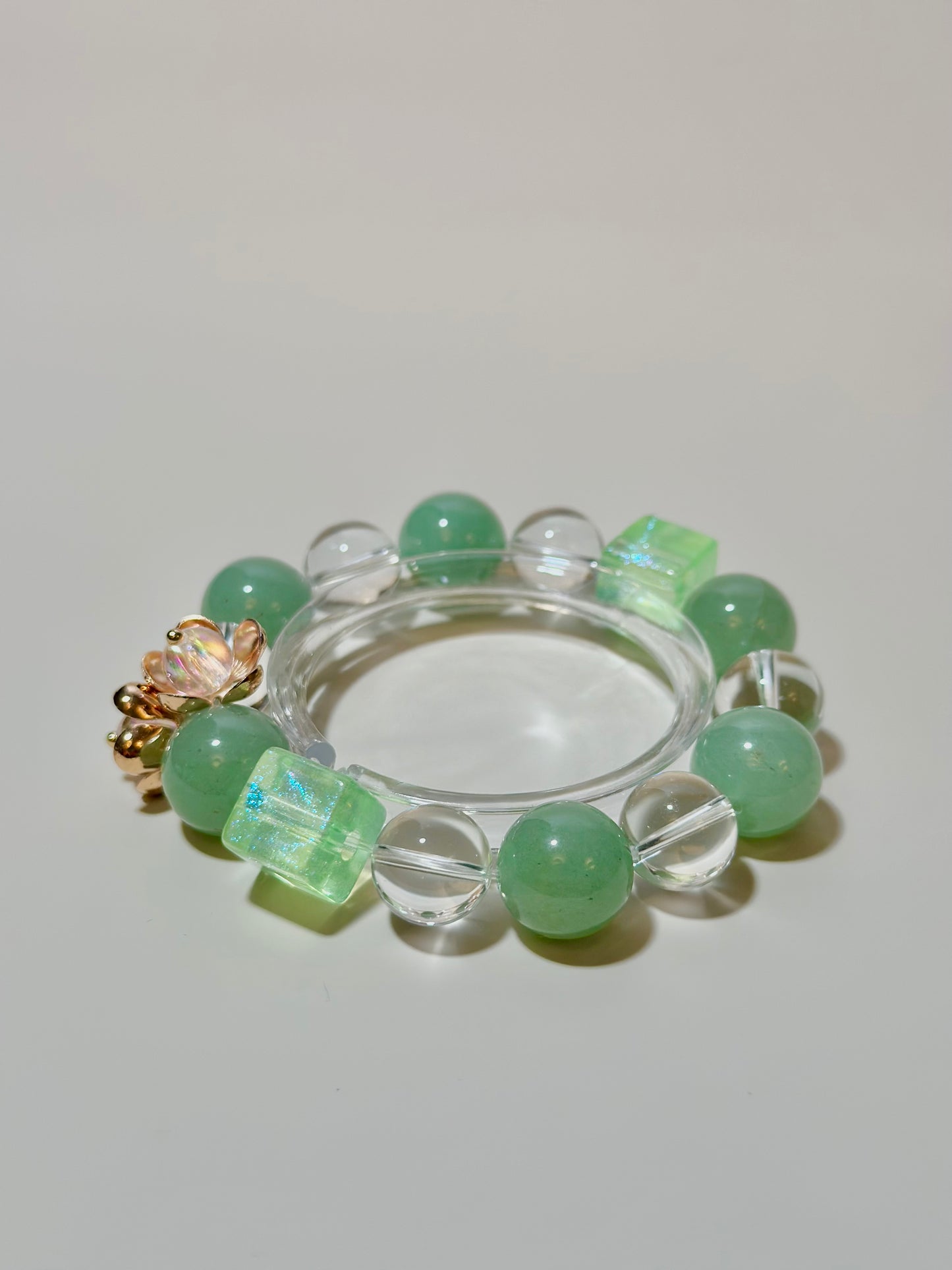 Aventurine & Clear Quartz - 14mm
