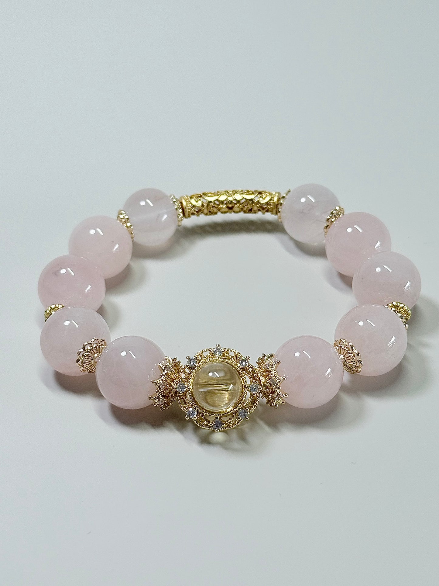 Pink Rose Quartz - 13/15mm