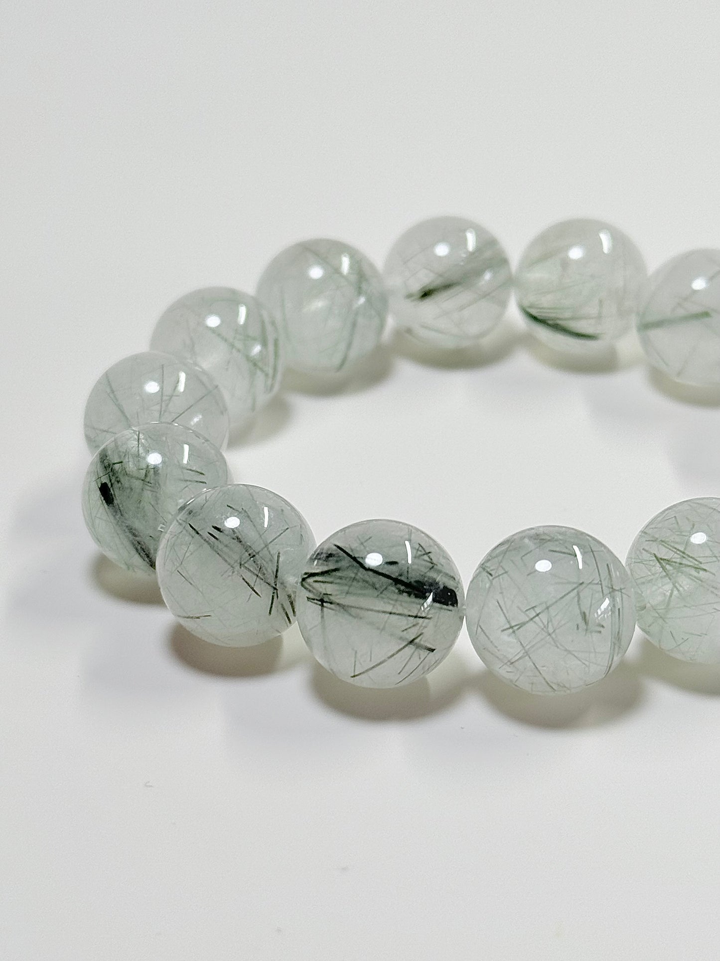Green Rutilated Quartz -14mm