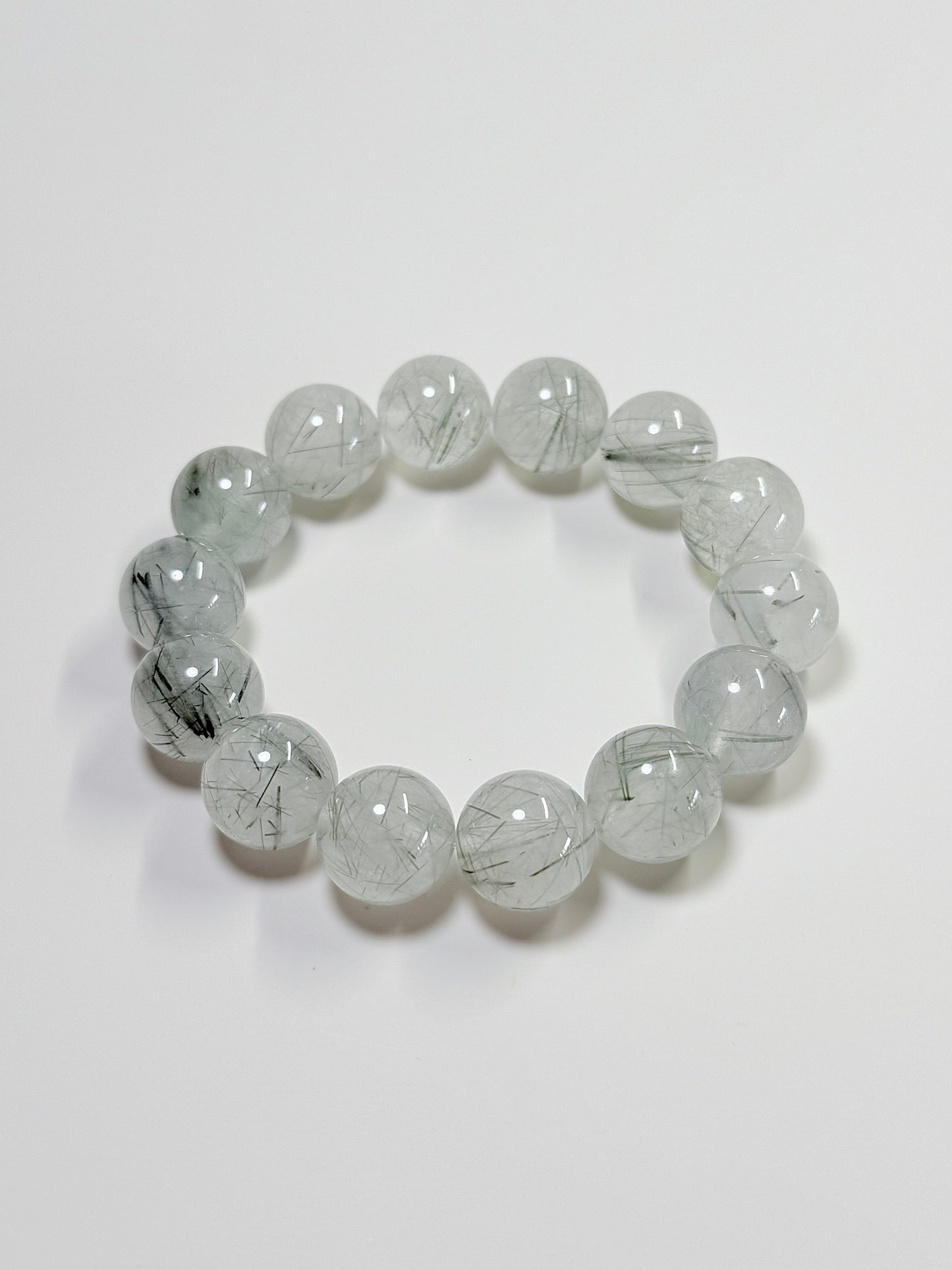 Green Rutilated Quartz -14mm
