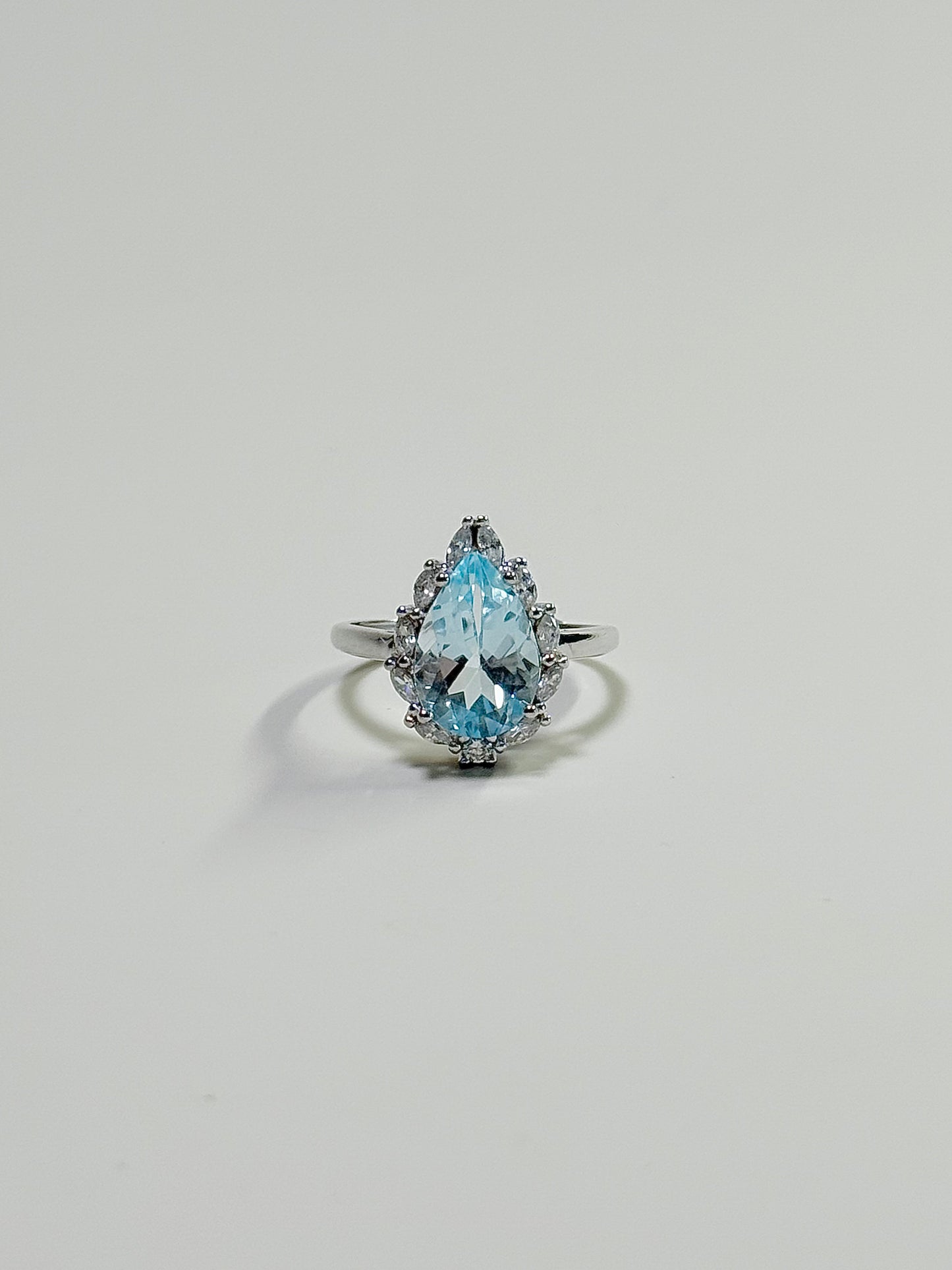 Topaz 925Sliver Adjustable Size Ring