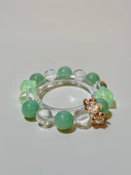 Aventurine & Clear Quartz - 14mm
