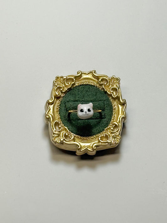 White Cat Ring