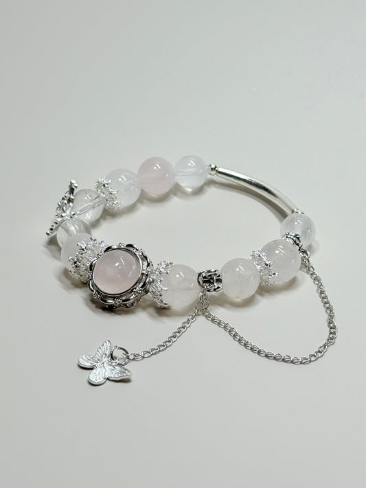 Light Rose & Clear Quartz