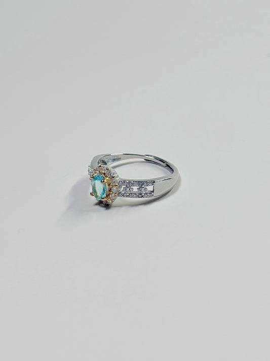 Topaz 925Sliver Adjustable Size Ring